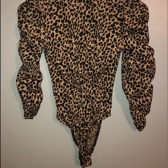 ribbed leopard bodysuit - Picture 5 of 6